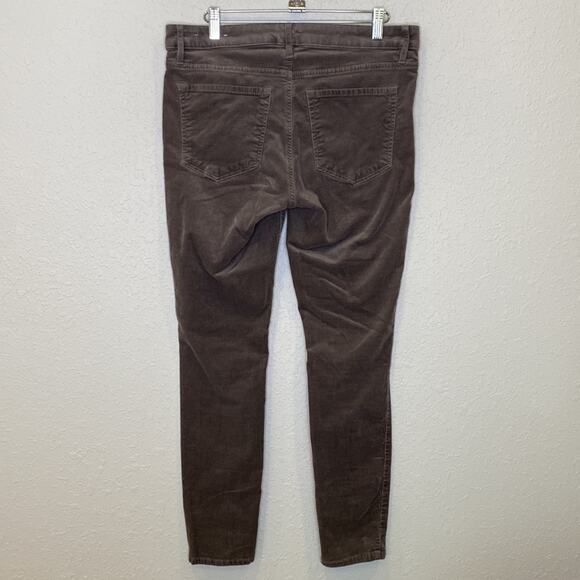 LOFT Outlet Curvy Skinny Women’s Gray Baby Corduroys EUC Sz 14 Cotton Stretch - Picture 3 of 11